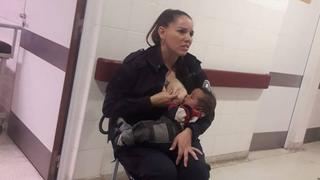 Facebook: Ascienden a policía argentina que amamantó a bebé abandonado