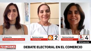 Así fue el debate de las candidatas a la vicepresidencia Patricia Arévalo y Patricia Juárez en El Comercio | VIDEO