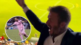 David Beckham y su eufórico festejo ante golazo de Lionel Messi sobre FC Dallas