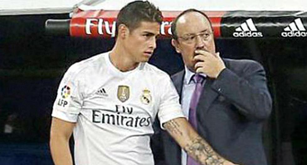 Rafa Benítez defendió a James Rodríguez en conferencia de prensa. (Foto: Cadena Ser)