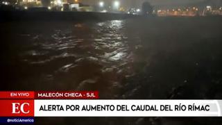 Río Rímac: alerta por aumento de su caudal a la altura del Malecón Checa | VIDEO