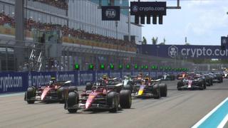 Gran Premio de Miami 2022: Verstappen, Leclerc y Sainz ocuparon el podio