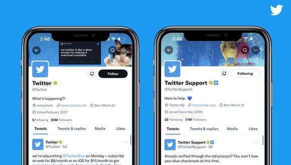 Ninguna cuenta de Twitter tendrá el check azul de verificado sin pagar la suscripción a Blue.