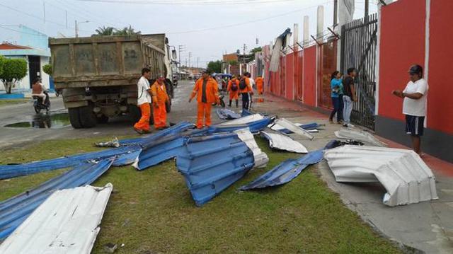 Iquitos: autoridades evaluaron daños materiales tras tormenta - 1