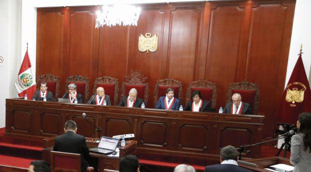 El pleno del Tribunal Constitucional no sesiona desde la semana pasada, debido a la licencia por motivos de salud de su presidente Ernesto Blume. El organismo deberá analizar el pedido de Pedro Olaechea. (Foto: Mario Zapata/ GEC)