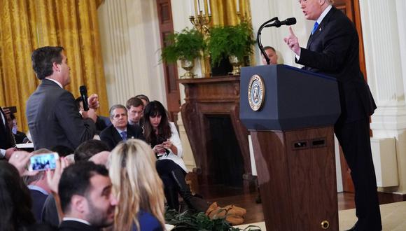 Casa Blanca devuelve la acreditación a periodista de CNN pero exige "decoro" (Foto: AFP)