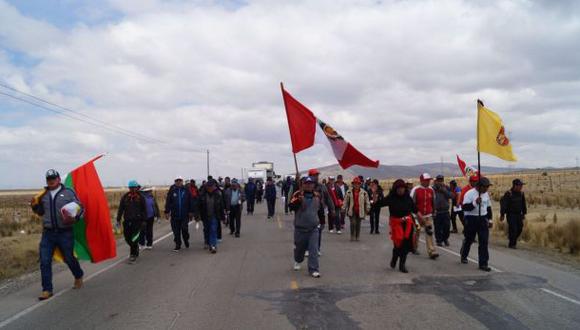 Marcha de sacrificio: helada en Ticlio preocupa a manifestantes