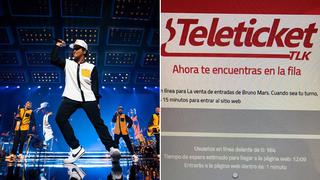 Bruno Mars en Lima: web de Teleticket colapsó por alta demanda