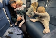 El polémico truco de una madre para que los niños se queden quietos en los asientos de avión