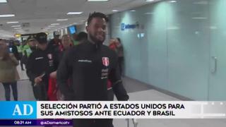 Perú viajó a Estados Unidos para chocar ante Ecuador y Brasil