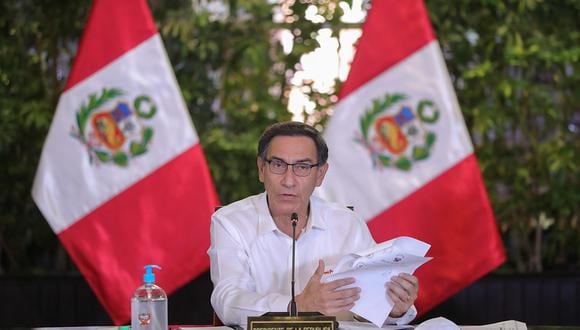 Martín Vizcarra aseguró que se encuentra bien de salud y descartó un posible contagio de coronavirus. (Foto: Presidencia)