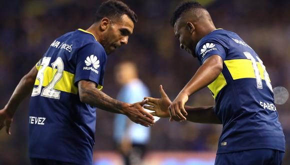 Boca Juniors se mantiene en los más alto del torneo, luego de su victoria en casa ante Temperley con anotación del colombiano Frank Fabra. (Foto: AFP)