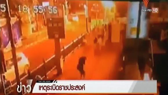 El video más dramático del atentado en el centro de Bangkok