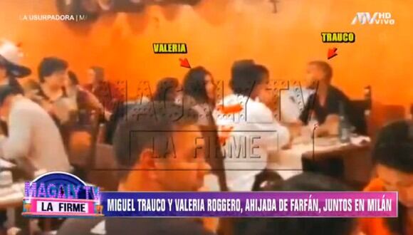 Miguel Trauco fue captado junto a Valeria Roggero por las cámaras de "Magaly TV: La Firme". (Foto: Captura ATV)