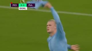 En los minutos finales: Erling Haaland anotó el 2-1 de Manchester City sobre Fulham | VIDEO