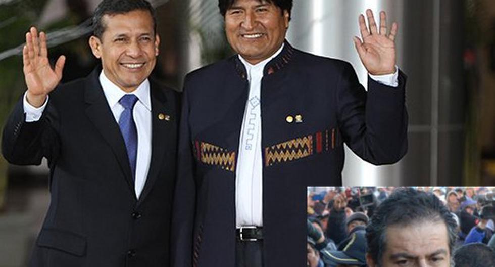 Ollanta Humala y Evo Morales antes de Martín Belaunde Lossio. (Foto: Diariocorreo.pe/Peru.com)
