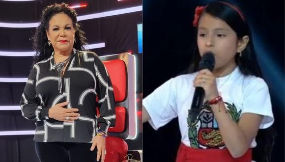 “La Voz Kids”: Niña interpreta “Y se llama Perú” y Eva Ayllón le pide que su sume a su equipo. (Foto: @evaayllonoficial/ Captura de video )