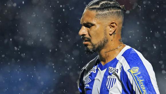 Paolo Guerrero no pudo marcar en el Avaí de Brasil. (Foto: @Avaí)