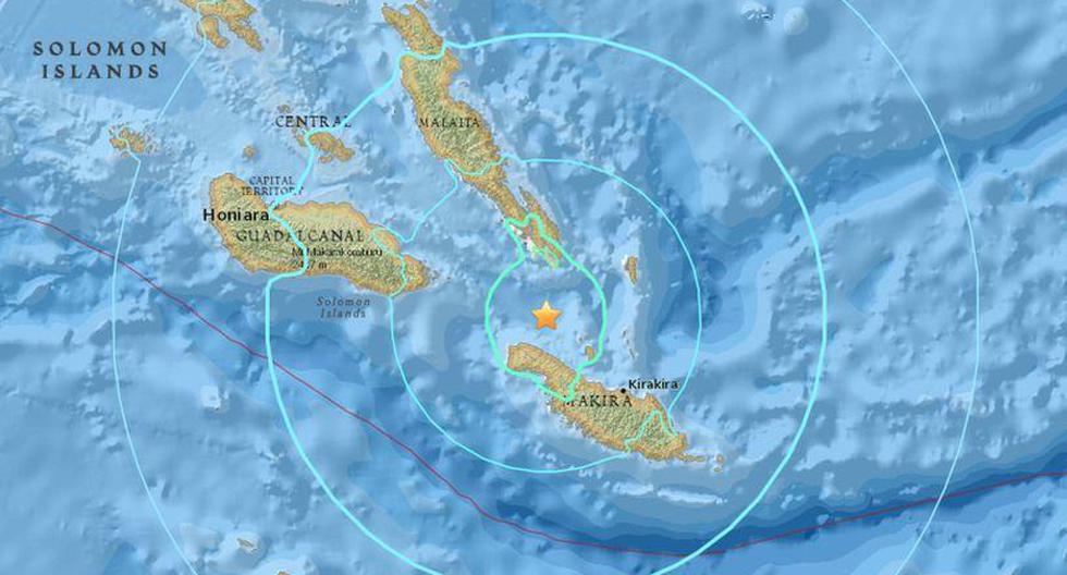 El sismo no activó la alerta de tsunami. (USGS)