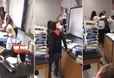 YouTube: dos profesoras se agarran a golpes en pleno salón de clase