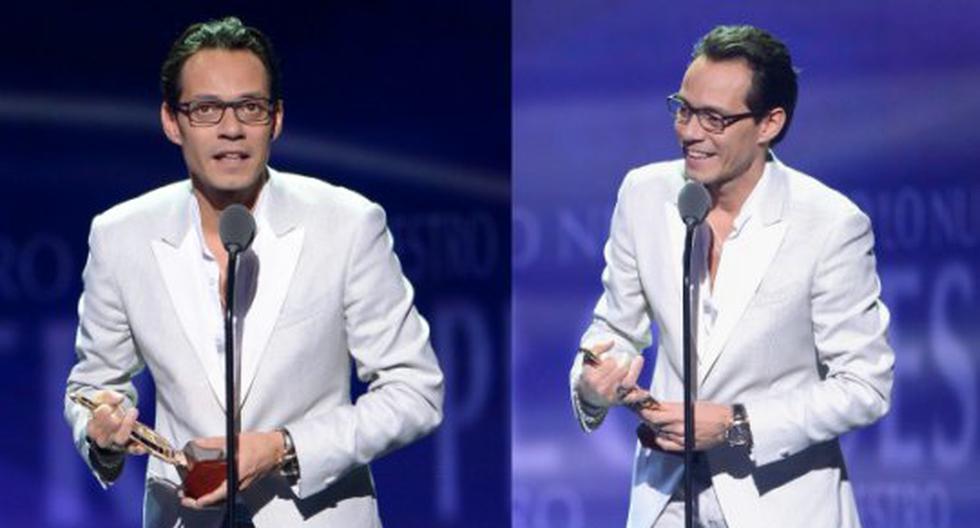 Marc Anthony dio emotivo mensaje al recibir galardón como Artista del año. (Foto: Getty Images)
