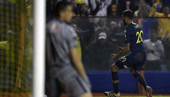 Boca Juniors se clasificó a los octavos de final de la Copa Libertadores al ganarle al brasileño Athletico Paranaense por 2-1, en un partido por la sexta y última fecha del Grupo G jugado en la Bombonera. (Foto: AFP)