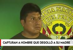 La Victoria: capturan a hombre que degolló a su madre en Puno