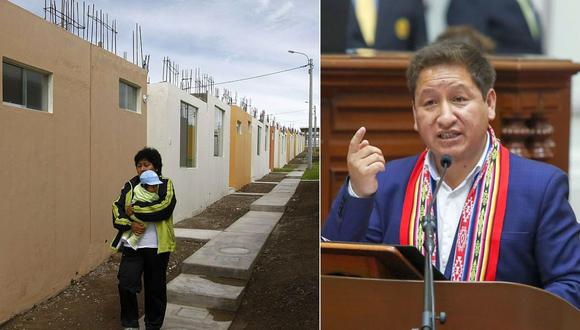 Guido Bellido dijo que el Gobierno buscará atender a familias vulnerables que no cuentan con una vivienda. (Foto: GEC)