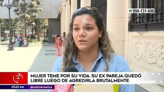 Mujer denuncia que ex pareja quedó libre tras agredirla brutalmente