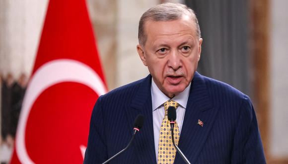 El presidente de Turquía, Recep Tayyip Erdogan. (Foto de AHMAD AL-RUBAYE / POOL / AFP)