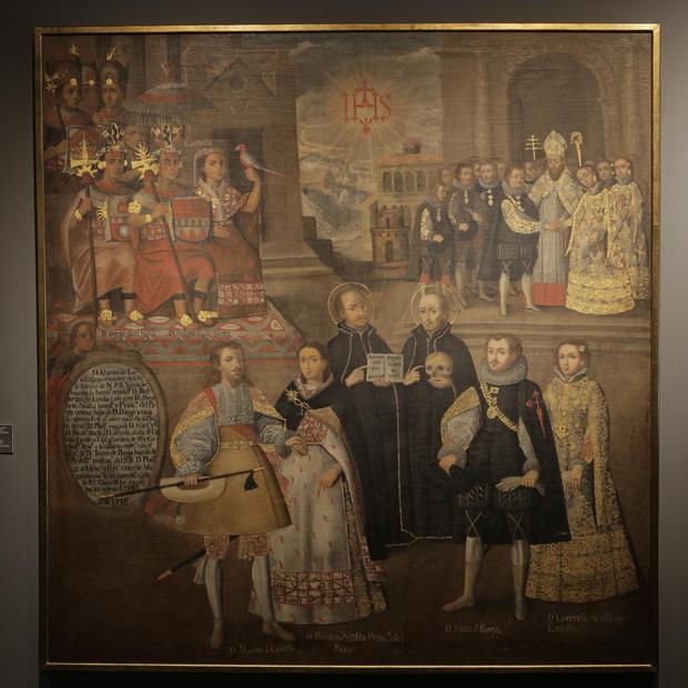 "Marriage of Martin de Loyola and Beatrice Osta to Juan de Borja and Lorenza Osta of Loyola"Work preserved in the Osma Museum.