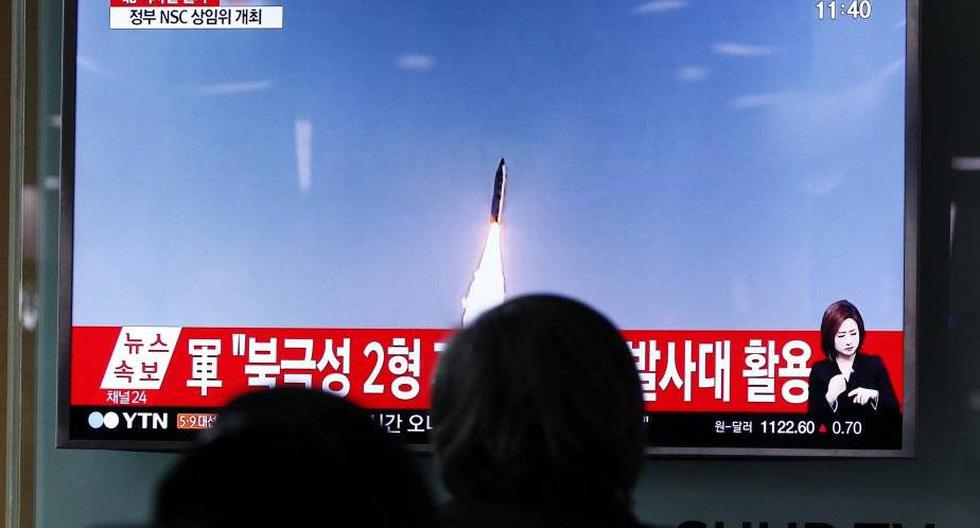 Corea del Norte lanz&oacute; un misil bal&iacute;stico de medio alcance desde su costa oriental en direcci&oacute;n al Mar de Jap&oacute;n. (Foto: EFE)