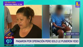 Hospital del Niño: Madre denuncia que su hijo aún no es operado pese a que compró los materiales para su intervención | VIDEO