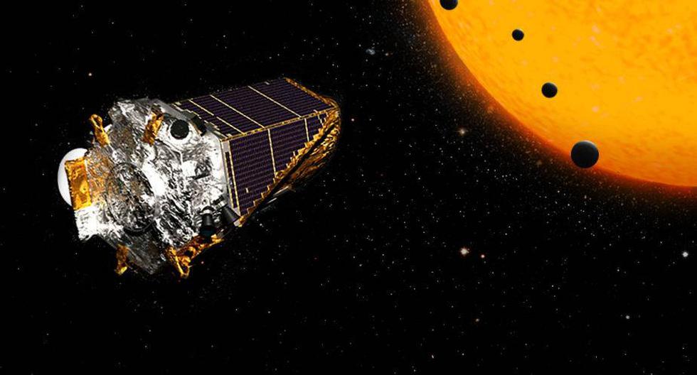 Concepto art&iacute;stico. Un corte de m&aacute;s de 100 planetas, descubiertos por el Kepler de la NASA, incluye cuatro planetas del rango de la Tierra, orbitando alrededor de una estrella enana. (Foto: NASA/JPL)