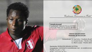 Conmebol no sancionará a la Sub 20 de Perú por caso Max Barrios