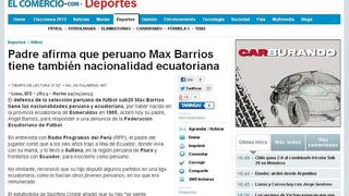 Caso Max Barrios: así informó la prensa internacional el problema de su nacionalidad