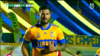Tigres vs. San Luis: Así fue el gol de Gignac en su partido 200 de la Liga MX | VIDEO