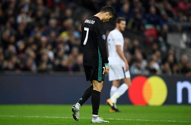 Ronaldo decaído. (Foto: AFP)