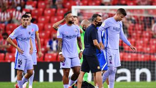 Barcelona vs. Athletic: Gerard Piqué tuvo que abandonar el campo debido a una lesión