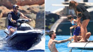 Lionel Messi disfruta vacaciones en familia en playas de Ibiza