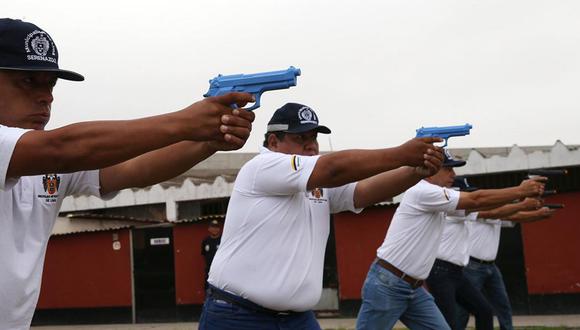 La CCL dio su opinión respecto a la autorización del uso de armas no letales por parte del serenazgo. (Foto: Andina)