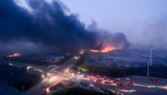 China: nueva explosión sacude el puerto de Tianjin