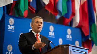Iván Duque urge a la OEA a afianzar el "cerco diplomático" contra Maduro