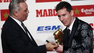 Lionel Messi es el primer futbolista en recibir tres Botas de Oro