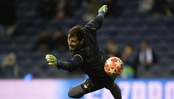 Casillas sufrió un infarto el 1 de mayo durante un entrenamiento con Porto. (Foto: AFP)