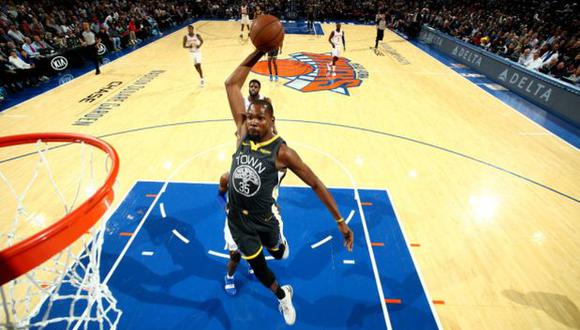 Kevin Durant liquidó a los New York Knicks con un fenomenal cierre en el Madison Square Garden | Foto: NBA Latam