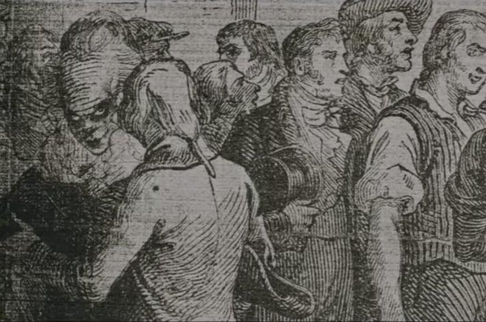 Pennywise dentro de uno de los libros antiguos de Derry (Foto: Warner Bros.)