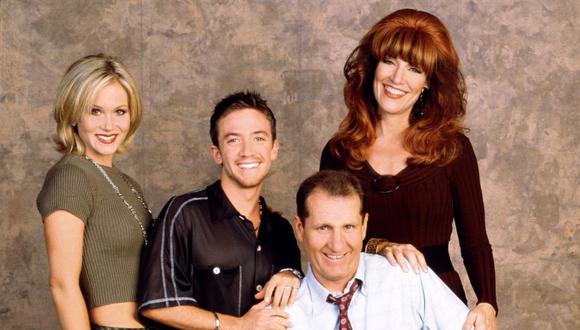 De izquierda a derecha: Christina Applegate, David Faustino, Ed O'Neill y Katey Sagal, el elenco principal de "Matrimonio con hijos". (Foto: Fox)