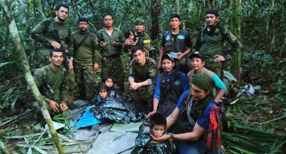 Los niños fueron hallados vivos después de pasar 40 días perdidos en la selva de Colombia. (@Ivan_Velasquez_ / Twitter).