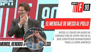 Lionel Messi y el audio que le envió al ‘Pollo’ Vignolo tras ganar la Copa América en Brasil